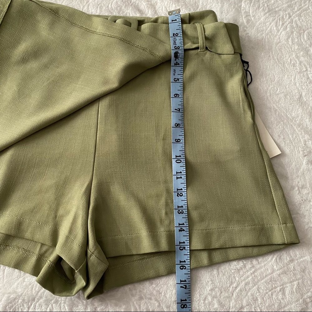 NWT Haute Monde Green Belted Skort - Picture 2 of 12